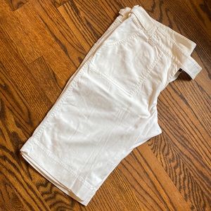 The Limited, Sexy Drew fit, white Bermuda shorts. Size 12